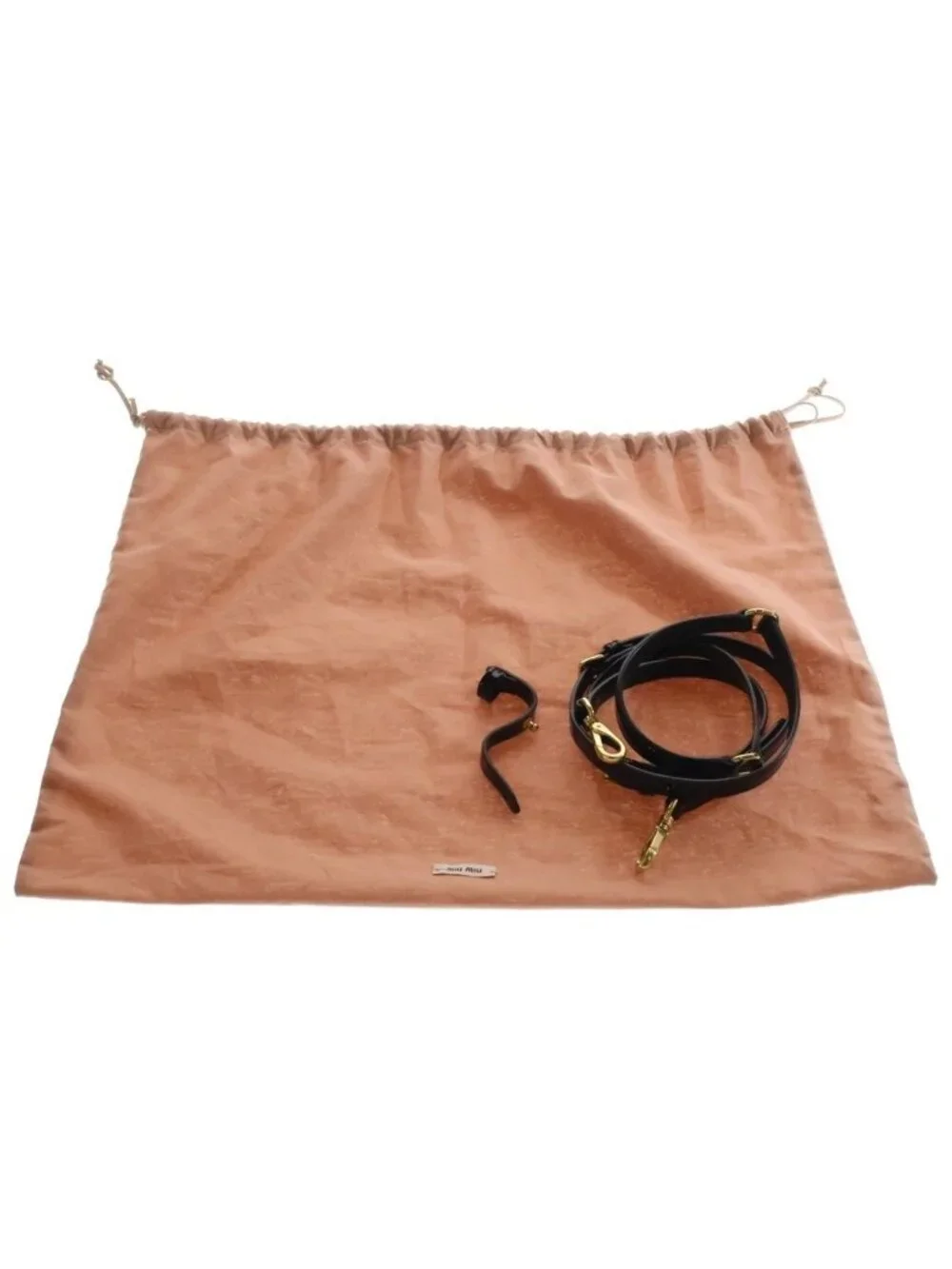 Miu Miu Patent Leather Mini Top Handle Shoulder Bag Gold Black
